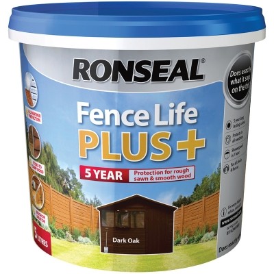 RONSEAL FENCE LIFE PLUS DARK OAK 5L