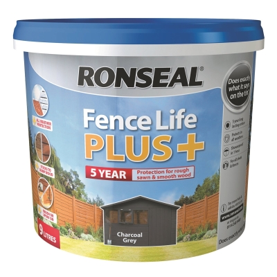 RONSEAL FENCE LIFE PLUS CHARCOAL GREY 5L