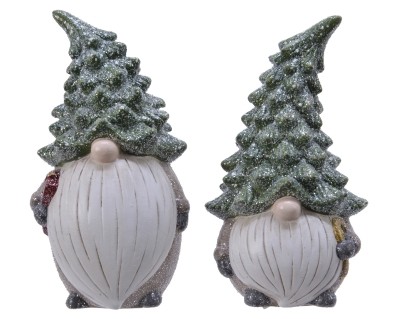 GLITTER GNOME ORNAMENT 18.5CM