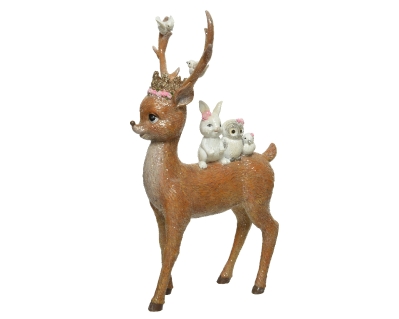 POLY REINDEER WITH ANIMALS
