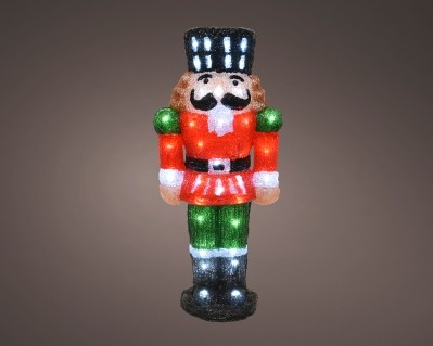 LED ACRYLIC NUTCRACKER 60CM