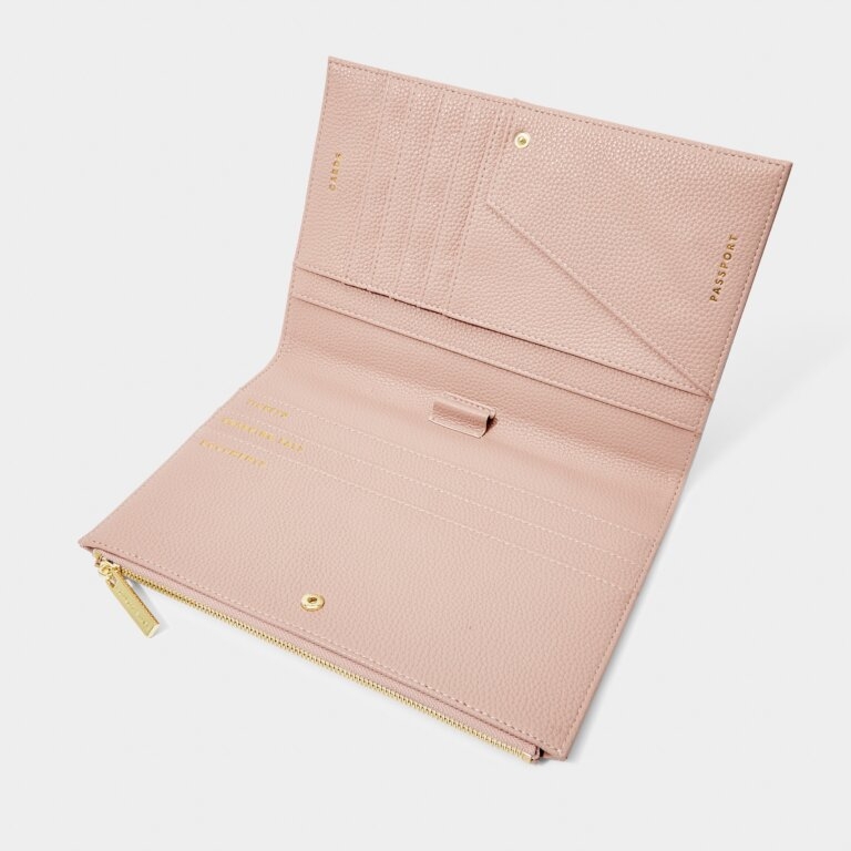 KATIE LOXTON TRAVEL DOCUMENT HOLDER PALE PINK