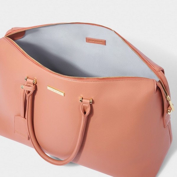 KATIE LOXTON KENSINGTON WEEKEND BAG CORAL