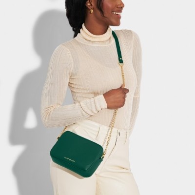 KATIE LOXTON MILLIE MINI CROSSBODY BAG EMERALD GREEN