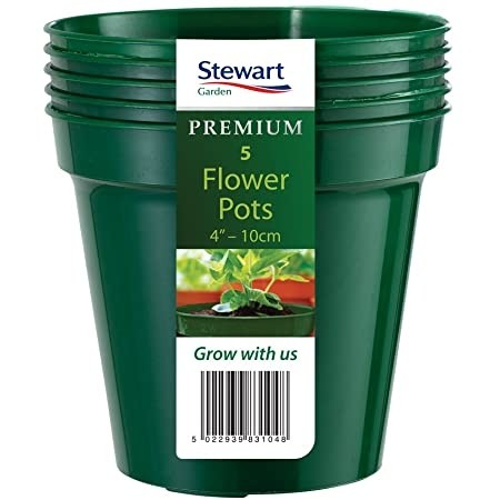 STEWART 10CM (4in) FLOWER POT X 5 (MULTI PACK)