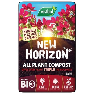 NEW HORIZON PEAT FREE COMPOST 50L