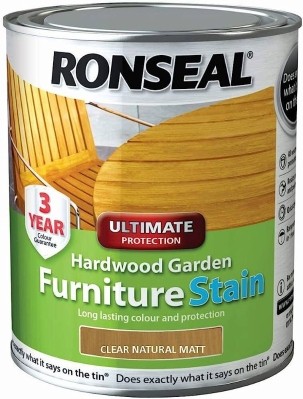 RONSEAL HARDWOOD FURNITURE STAIN 750ML CLEAR NATURAL MATT