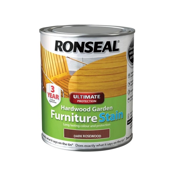 RONSEAL HARDWOOD FURNITURE STAIN 750ML DARK ROSEWOOD