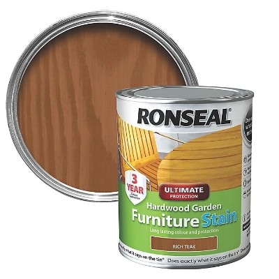 RONSEAL HARDWOOD FURNITURE STAIN 750ML RICH TEAK