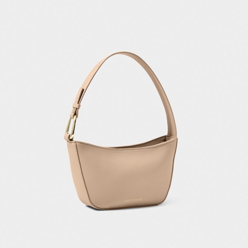 Small tan shop shoulder bag