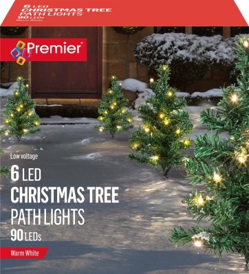 6 PIECES PATH FINDER TREES WARM WHITE