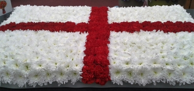 Bespoke Funeral St George Flag