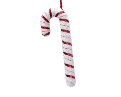 FOAM CANDY CANE TREE DECORATION 34CM