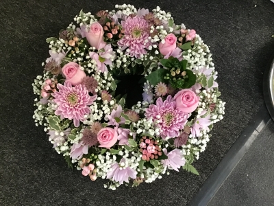 Funeral Wreath ~ Pastel