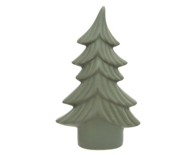 GREEN PORCELAIN TREE 19.5CM