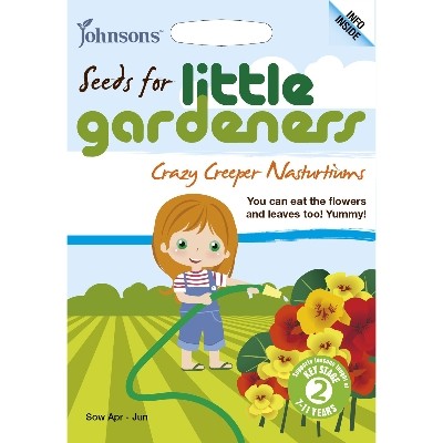 JOHNSONS LITTLE GARDENERS SEEDS CRAZY CREEPER NASTURTIUMS