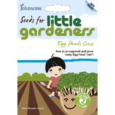 JOHNSONS LITTLE GARDENERS SEEDS EGG HEADS CRESS