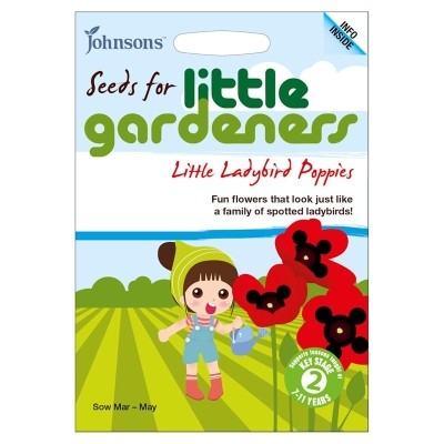 JOHNSONS LITTLE GARDENERS SEEDS LITTLE LADYBIRD POPPIES