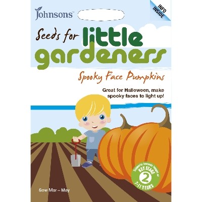 JOHNSONS LITTLE GARDENERS SEEDS SPOOKY FACE PUMPKINS