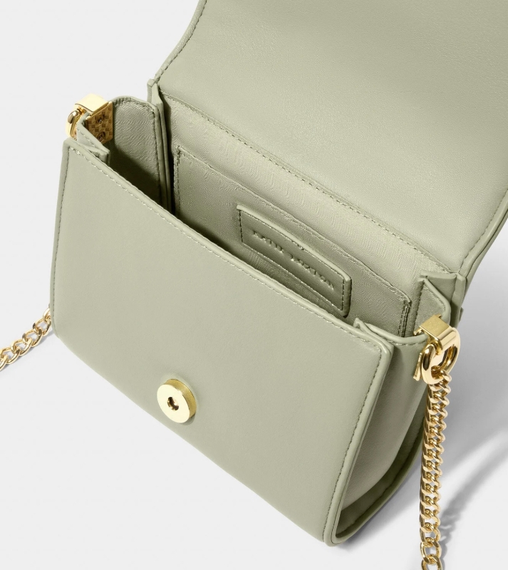 KATIE LOXTON KENDRA QUILTED CROSSBODY BAG OLIVE