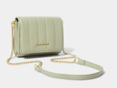 KATIE LOXTON KENDRA QUILTED CROSSBODY BAG OLIVE