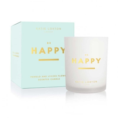 KATIE LOXTON SENTIMENT CANDLE BE HAPPY POMELO AND LYCHEE FLOWER