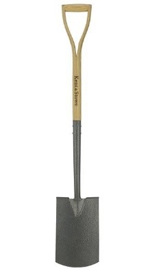 KENT & STOWE CARBON STEEL DIGGING SPADE