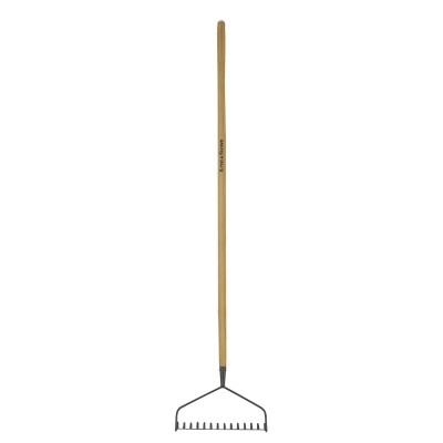 KENT & STOWE CARBON STEEL LONG HANDLED SOIL RAKE