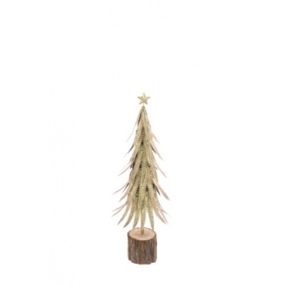 METAL NORDIC TABLE TREE GOLD 45CM