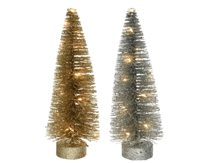 MICRO LED TREE BATTERY OPERATED 2 COLOURS 26CM