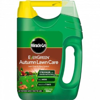 MIRACLE GRO EVERGREEN AUTUMN LAWN CARE WITH SPREADER