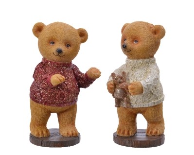 POLY BEAR 2 DESIGNS 15CM