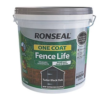 ronseal fence life plus black oak