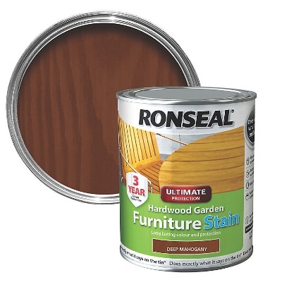 RONSEAL HARDWOOD FURNITURE STAIN 750ML DEEP MAHOGANY