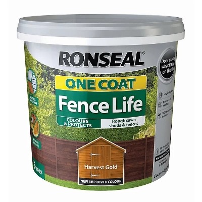 RONSEAL ONE COAT FENCE LIFE HARVEST GOLD 5L