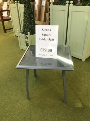 SIENNA SQUARE TABLE 45CM