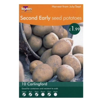 TAYLORS CARLINGFORD X10 SECOND EARLY SEED POTATOES