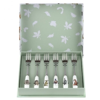 Wrendale Royal Worcester Set of 6 Pastry Forks