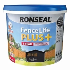 RONSEAL FENCE LIFE PLUS TUDOR BLACK OAK 5L