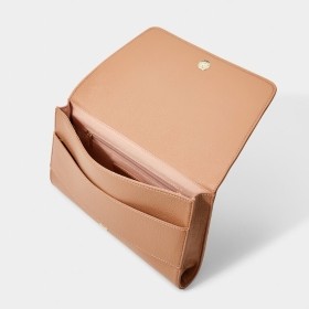 KATIE LOXTON LILA CLUTCH BLUSH TAUPE