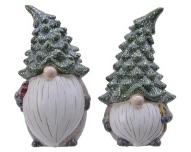 GLITTER GNOME ORNAMENT 18.5CM
