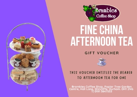VOUCHER FOR FINE CHINA  AFTERNOON TEA
