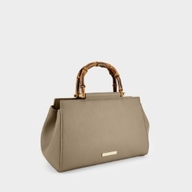 KATIE LOXTON THEA BAMBOO BAG TAUPE