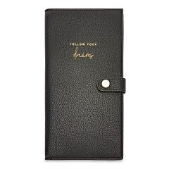 KATIE LOXTON TRAVEL WALLET FOLLOW YOUR DREAMS BLACK