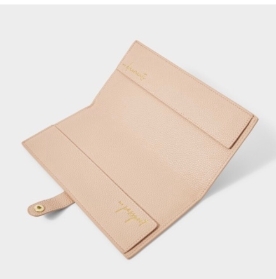 KATIE LOXTON TRAVEL WALLET DREAMING OF SUNSHINE PALE PINK
