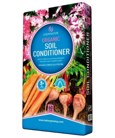 GROWMOOR ORGANIC SOIL CONDITIONER 60L.