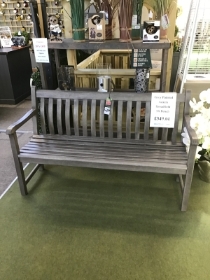 GREY PAINTED ACACIA BROADFIELD BENCH