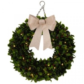 20 LED 45cm Holly Ring