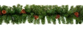 ARTIFICIAL BERRY AND CONE GARLAND 2.7M