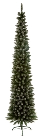 ARTIFICIAL SNOW TIPPED PENCIL PINE TREE 2M